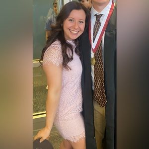 Francesca’s Lace Overlay Dress